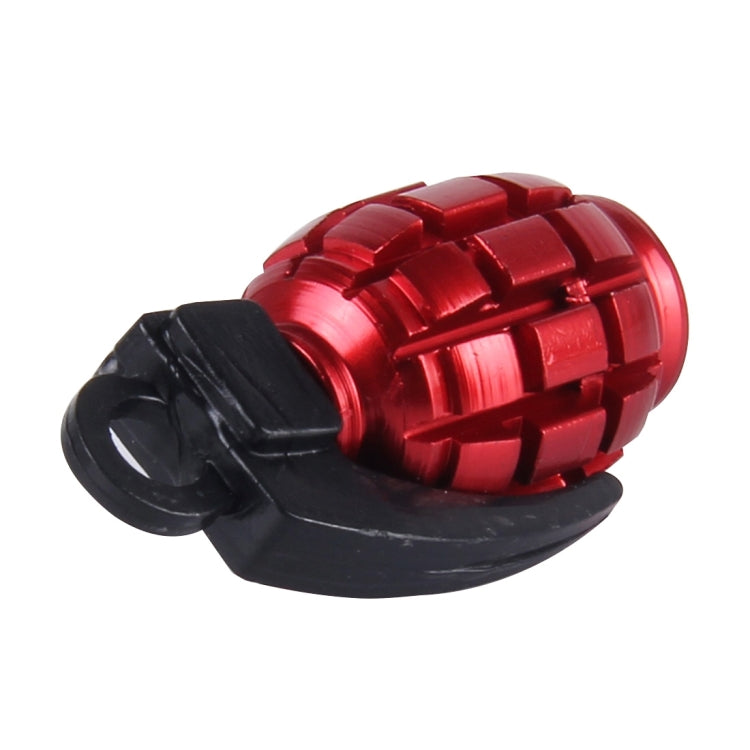 2 PCS Universal Grenade Shaped Bicycle Tire Valve Caps(Red) -  by buy2fix | Online Shopping UK | buy2fix