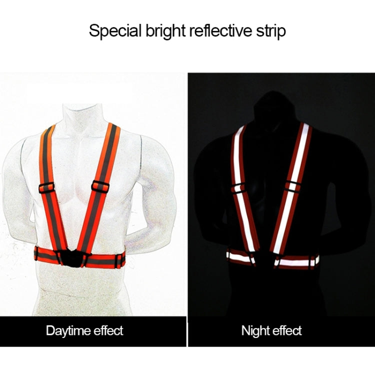 Night Riding Running Flexible Reflective Safety Vest(Black) - Reflective Safety Clothing by buy2fix | Online Shopping UK | buy2fix