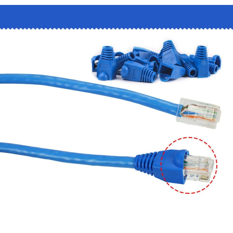 Network Cable Boots Cap Cover for RJ45, Blue (100 pcs in one packaging , the price is for 100 pcs)(Blue) - Computer & Networking by buy2fix | Online Shopping UK | buy2fix