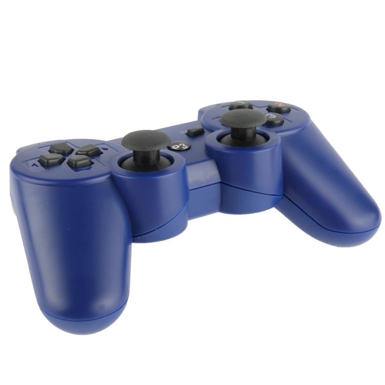 Double Shock III Wireless Controller, Manette Sans Fil Double Shock III for Sony PS3, Has Vibration Action(with logo)(Blue) - Gamepads by buy2fix | Online Shopping UK | buy2fix