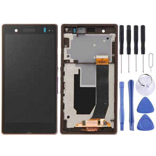 LCD Display + Touch Panel with Frame  for Sony Xperia Z / L36H / C6603 / C6602(Purple) - Repair & Spare Parts by buy2fix | Online Shopping UK | buy2fix