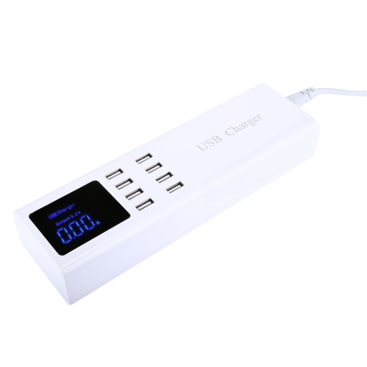 YC-CDA23 8 USB Ports 8A Travel Charger with LCD Screen and Wireless Charger, US Plug - Multifunction Charger by buy2fix | Online Shopping UK | buy2fix