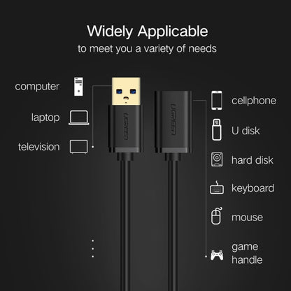 Ugreen 3m USB 3.0 Male to Female Data Sync Super Speed Transmission Extension Cord Cable -  by UGREEN | Online Shopping UK | buy2fix