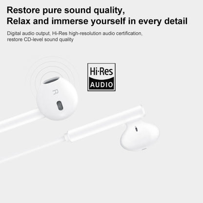 Original Huawei CM33 Type-C Headset Wire Control In-Ear Earphone with Mic, For Huawei P20 Series, Mate 10 Series(White) - Mobile Accessories by Huawei | Online Shopping UK | buy2fix