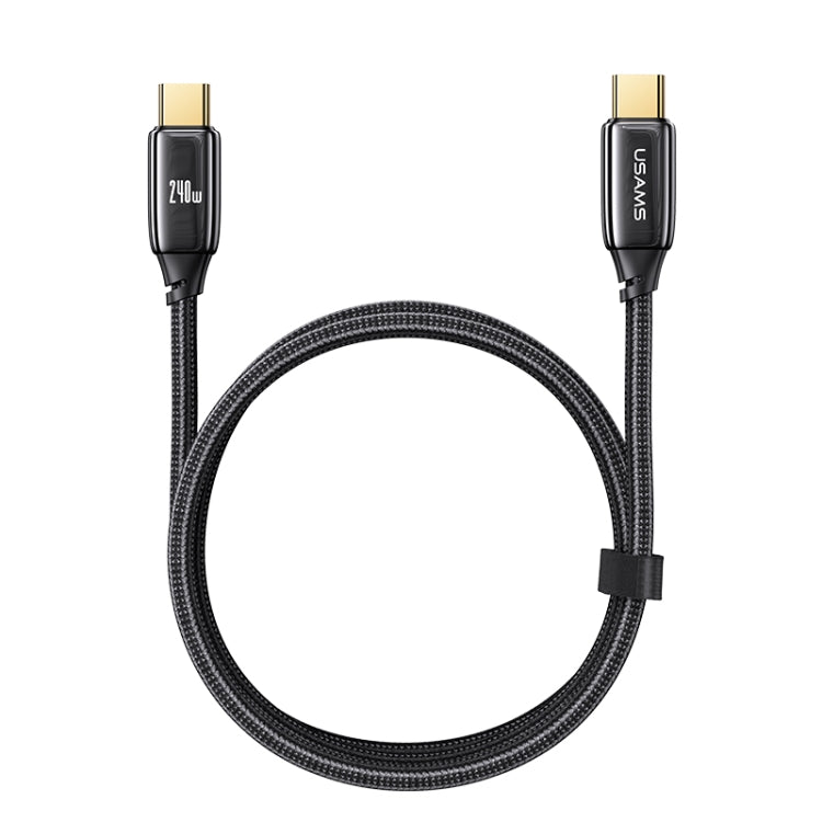 USAMS US-SJ580 U82 1.2m USB-C / Type-C to USB-C / Type-C 240W PD3.1 Charging Data Cable -  by USAMS | Online Shopping UK | buy2fix