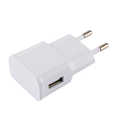 5V 2.1A Intelligent Identification USB Charger with 1m USB to Micro USB Charging Cable, EU Plug, For Samsung / Huawei / Xiaomi / Meizu / LG / HTC and Other Smartphones(White) - Mobile Accessories by buy2fix | Online Shopping UK | buy2fix