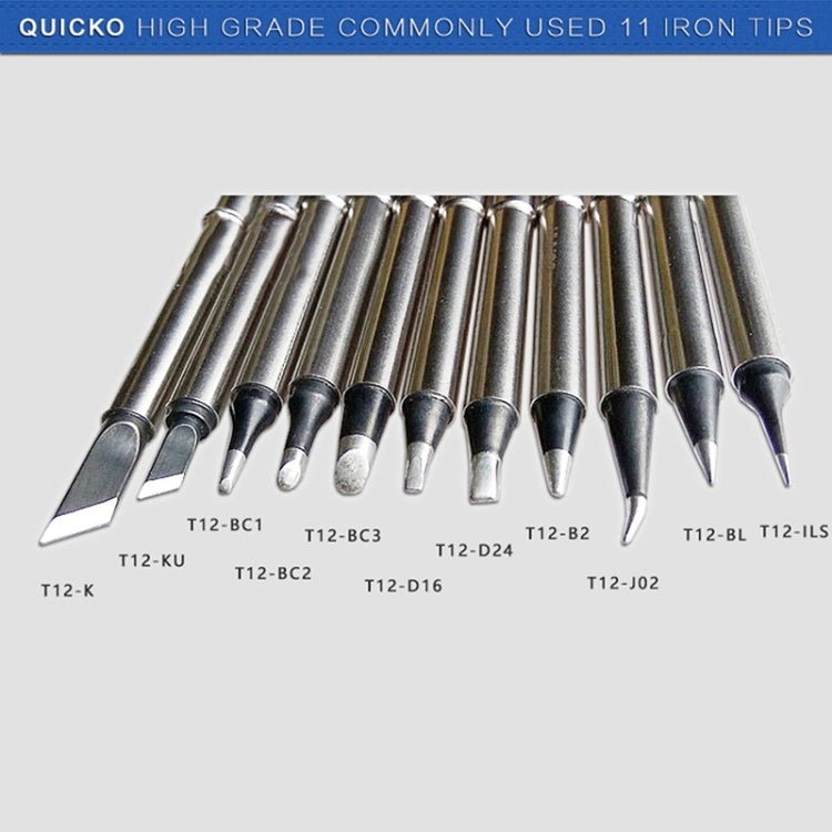 QUICKO T12-ILS Black Welding Lead-free Soldering Iron Tip - Soldering Iron Tip by Quicko | Online Shopping UK | buy2fix