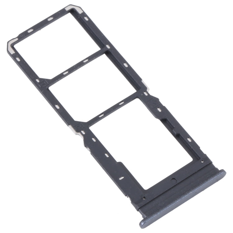 For vivo Y16 SIM Card Tray + SIM Card Tray + Micro SD Card Tray (Black) - Repair & Spare Parts by buy2fix | Online Shopping UK | buy2fix