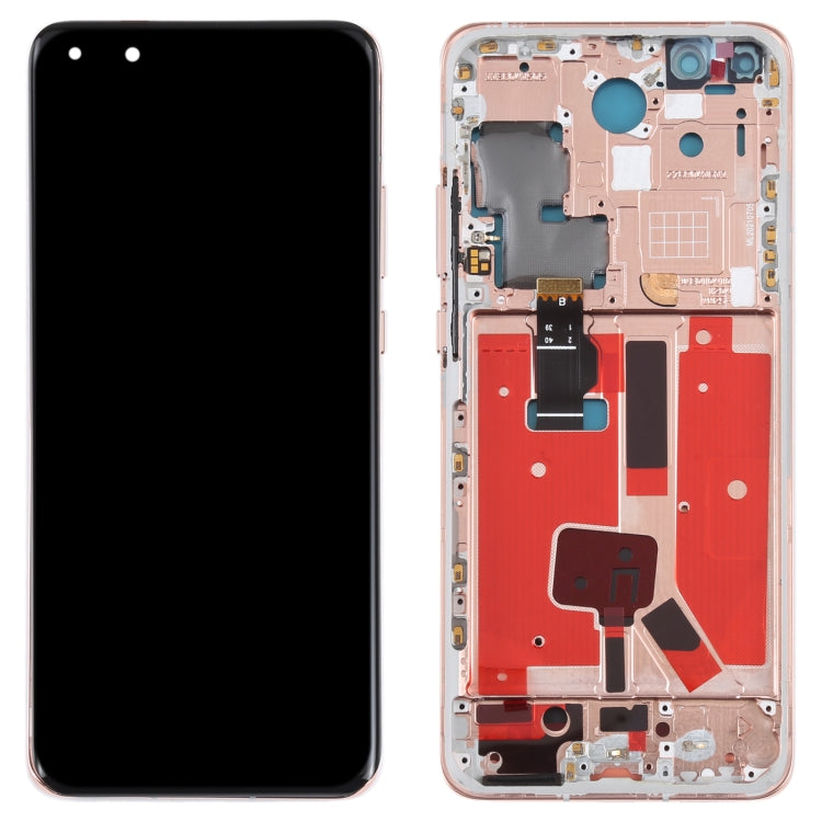 Original LCD Screen For Huawei P40 Pro Digitizer Full Assembly with Frame (Gold) - Repair & Spare Parts by buy2fix | Online Shopping UK | buy2fix