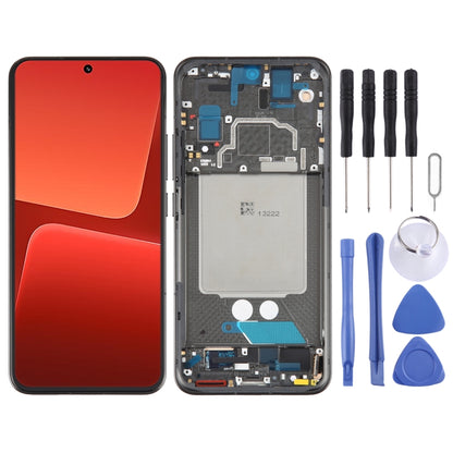 AMOLED Original LCD Screen For Xiaomi 13 Digitizer Full Assembly with Frame (Black) - Repair & Spare Parts by buy2fix | Online Shopping UK | buy2fix