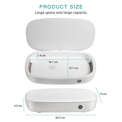 U3 UVC Ultraviolet Cell Phone Sterilization Box Mask Toothbrush Sterilizer Sterilization Box Wireless Charger - Sterilizers by buy2fix | Online Shopping UK | buy2fix