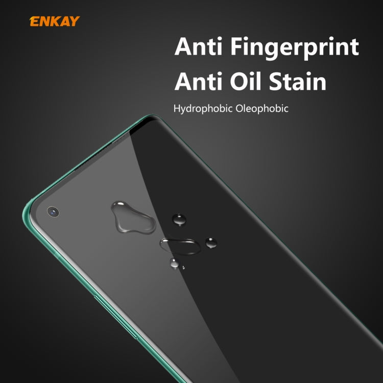 For OnePlus 8 ENKAY Hat-Prince 0.26mm 9H 3D Curved Heat Bending Privacy Anti-spy Full Screen Tempered Glass Film - Huawei Tempered Glass by ENKAY | Online Shopping UK | buy2fix