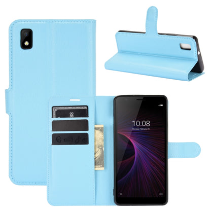 For ZTE Blade L210 Litchi Texture Horizontal Flip Protective Case with Holder & Card Slots & Wallet(Blue) - Mobile Accessories by buy2fix | Online Shopping UK | buy2fix