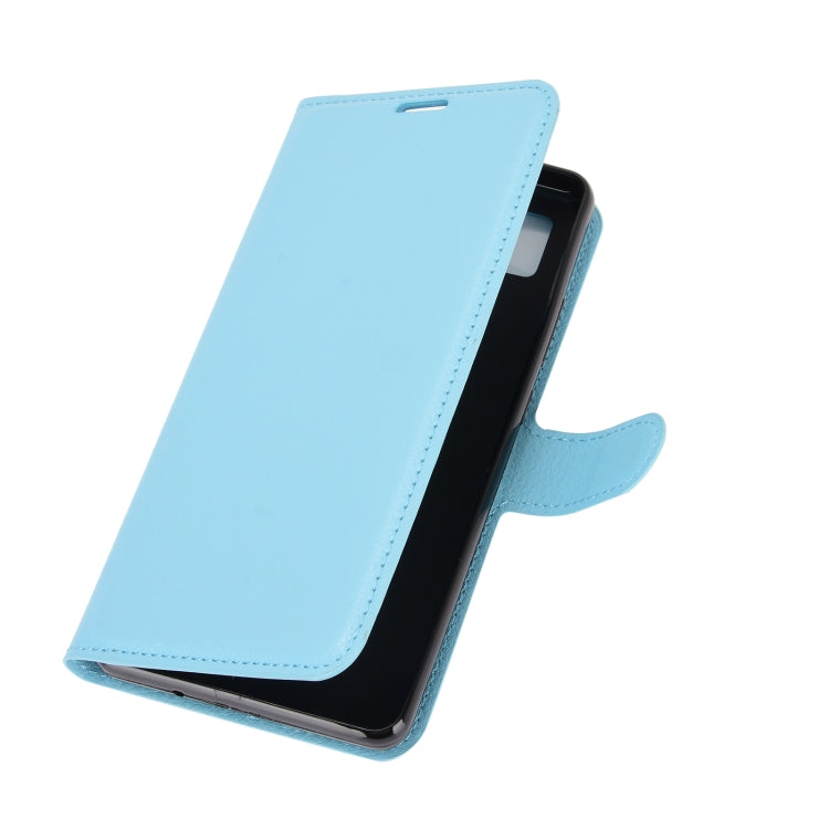 For ZTE Blade L210 Litchi Texture Horizontal Flip Protective Case with Holder & Card Slots & Wallet(Blue) - Mobile Accessories by buy2fix | Online Shopping UK | buy2fix