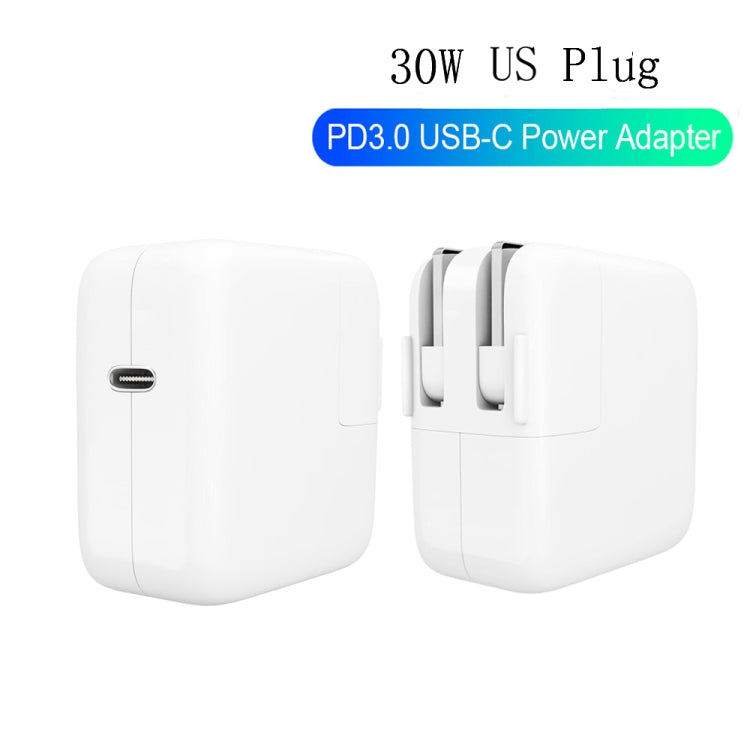 2 in 1 PD3.0 30W USB-C / Type-C Travel Charger with Detachable Foot + PD3.0 3A USB-C / Type-C to USB-C / Type-C Fast Charge Data Cable Set, Cable Length: 1m, US Plug - Mobile Accessories by buy2fix | Online Shopping UK | buy2fix