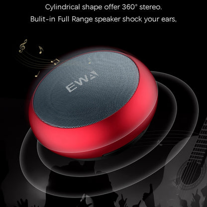 EWA A110 IPX5 Waterproof Portable Mini Metal Wireless Bluetooth Speaker Supports 3.5mm Audio & 32GB TF Card & Calls(Red) - Mini Speaker by EWA | Online Shopping UK | buy2fix