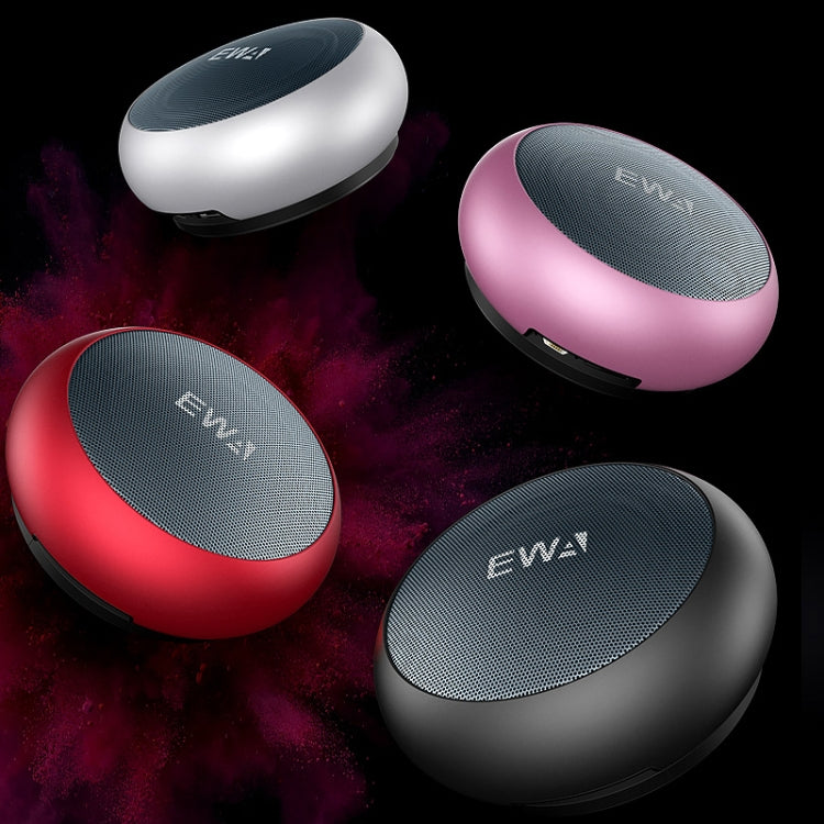 EWA A110 IPX5 Waterproof Portable Mini Metal Wireless Bluetooth Speaker Supports 3.5mm Audio & 32GB TF Card & Calls(Red) - Mini Speaker by EWA | Online Shopping UK | buy2fix