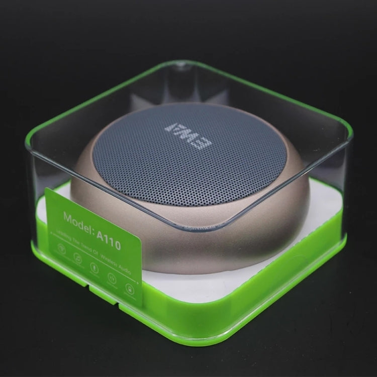 EWA A110 IPX5 Waterproof Portable Mini Metal Wireless Bluetooth Speaker Supports 3.5mm Audio & 32GB TF Card & Calls(Silver) - Mini Speaker by EWA | Online Shopping UK | buy2fix