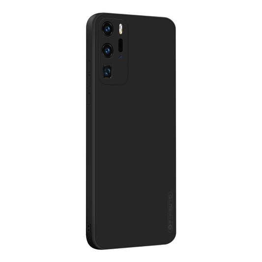 For Huawei P40 Pro PINWUYO Sense Series Liquid Silicone TPU Mobile Phone Case(Black) - Huawei Cases by PINWUYO | Online Shopping UK | buy2fix