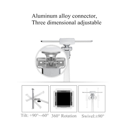 UP-6S Floor-standing Lazy Three-legged Liftable Stand  for 3.5-13 inch Mobile Phones and Tablets - Lazy Bracket by buy2fix | Online Shopping UK | buy2fix