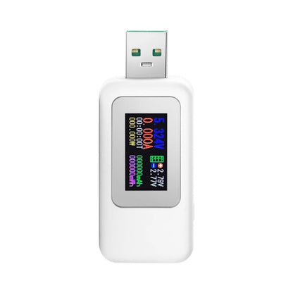 KWS-MX18 10 in 1 USB DC Tester Current 4-30V Voltage Meter Timing Ammeter Digital Meter(White) - Consumer Electronics by buy2fix | Online Shopping UK | buy2fix