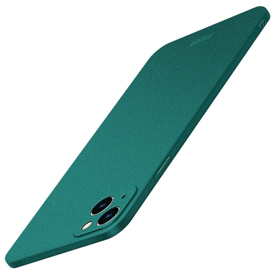 For iPhone 14 Plus  MOFI Fandun Series Frosted PC Ultra-thin Phone Case(Green) - iPhone 14 Plus Cases by MOFI | Online Shopping UK | buy2fix