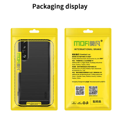 For Nokia G11 / G21 MOFI Gentleness Series Brushed Texture Carbon Fiber Soft TPU Case(Black) - Nokia Cases by MOFI | Online Shopping UK | buy2fix