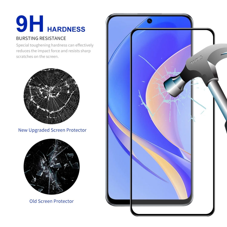 For Huawei Nova Y90 10pcs ENKAY Full Glue 0.26mm 9H 2.5D Tempered Glass Full Film - Huawei Tempered Glass by ENKAY | Online Shopping UK | buy2fix