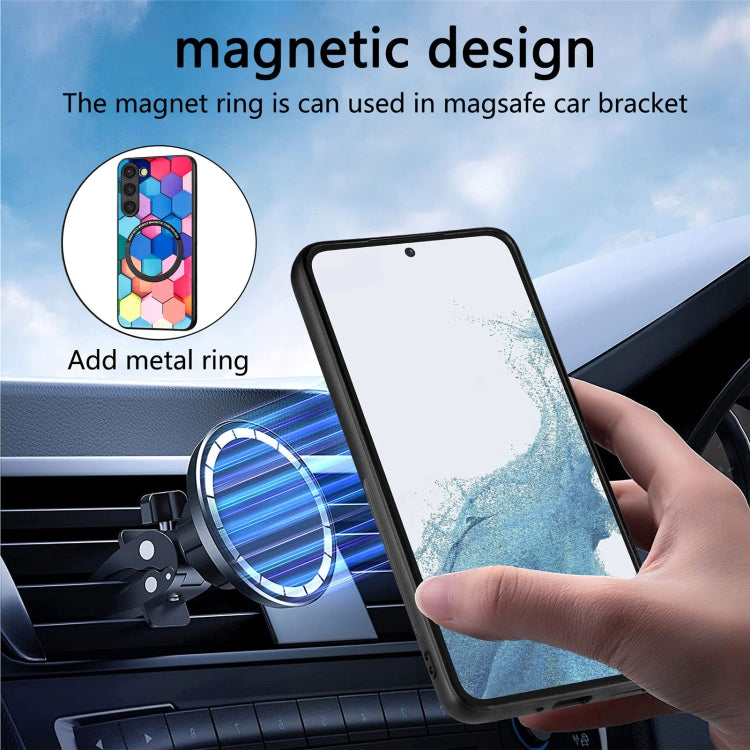 For Samsung Galaxy S23+ 5G Colored Drawing Leather Back Cover Magsafe Phone Case(Magic Space) - Galaxy S23+ 5G Cases by buy2fix | Online Shopping UK | buy2fix