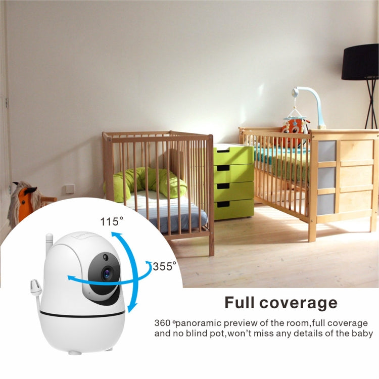 SM50 5 inch Baby Monitor 360-Degree Rotating Wireless Camera Night Vision Intercom Lullaby Monitor(AU Plug) - Security by buy2fix | Online Shopping UK | buy2fix