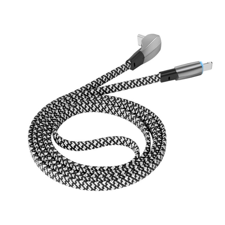 ENKAY Hat-Prince 30W USB C / Type-C to 8 Pin 3A Fast Charging Data Weave Cable, Length:2m - Cable & Adapter by ENKAY | Online Shopping UK | buy2fix