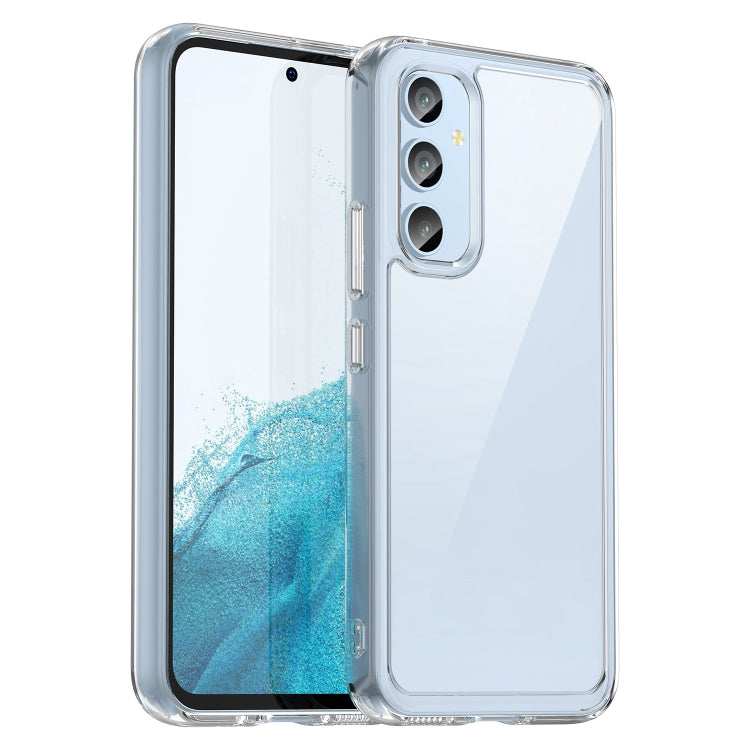 For Samsung Galaxy A54 5G Colorful Series Acrylic + TPU Phone Case(Transparent) - Galaxy Phone Cases by buy2fix | Online Shopping UK | buy2fix