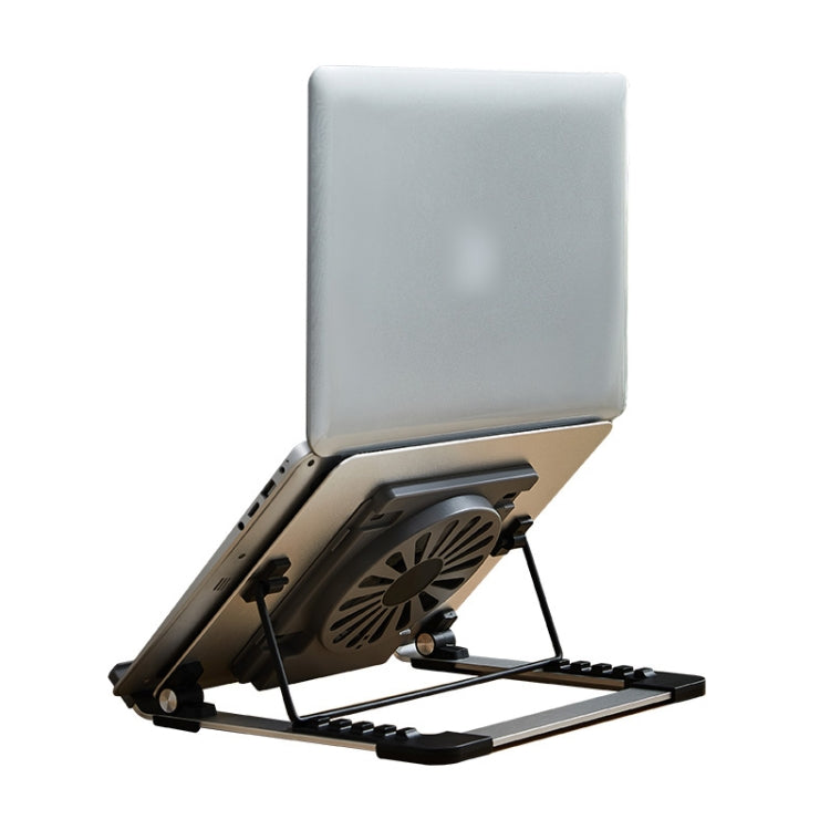 P3 Adjustable Aluminum Foldable Portable Laptop Notebook Fan Stand Bracket -  by buy2fix | Online Shopping UK | buy2fix