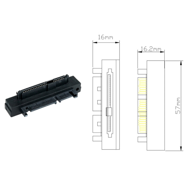 JUNSUNMAY SAS 22 Pin to 7 Pin + 15 Pin SATA Hard Disk Drive Raid Adapter - eSATA & SATA & IDE by JUNSUNMAY | Online Shopping UK | buy2fix