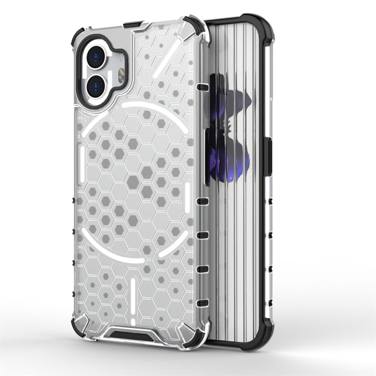 For Nothing Phone 2 Shockproof Honeycomb Phone Case(White) - More Brand by buy2fix | Online Shopping UK | buy2fix