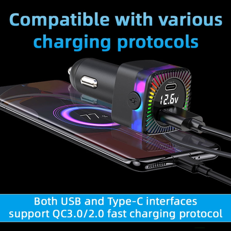 YQ3 66W Super Fast Charging 5 Port Rear Seat Extended Car Charger - Car Charger by buy2fix | Online Shopping UK | buy2fix