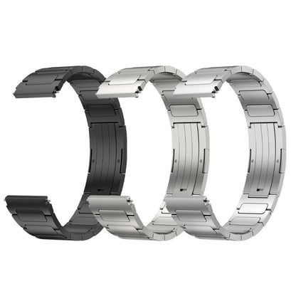 For Xiaomi MI Watch Color 2 22mm I-Shaped Titanium Alloy Watch Band(Black) - Watch Bands by buy2fix | Online Shopping UK | buy2fix