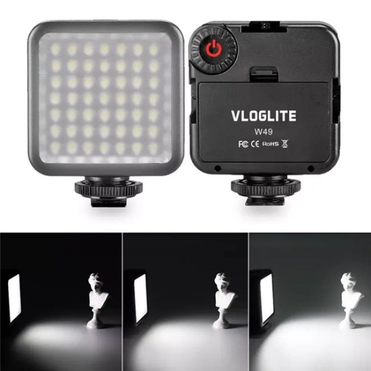 VLOGLITE W49 Photography Cell Phone Live Streaming Beauty Lights Mini Fill Light LED Camera Light -  by buy2fix | Online Shopping UK | buy2fix