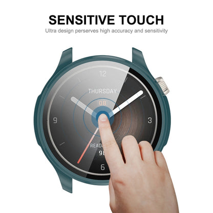 For Amazfit Balance A2286 ENKAY Hat-Prince Full Coverage Tempered Glass Film Integrated PC Watch Case(Transparent) - Watch Cases by ENKAY | Online Shopping UK | buy2fix