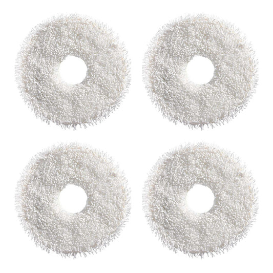 JUNSUNMAY 4pcs Washable Mop Pads Replacement for ECOVACS DEEBOT X1 Turbo / X2 Omni / T20 Pro(White) - Other Accessories by JUNSUNMAY | Online Shopping UK | buy2fix