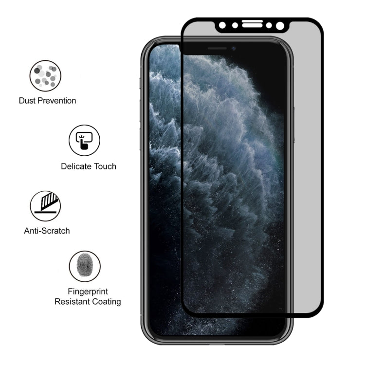 For iPhone 11 / XR Pro / XS / X ENKAY Hat-Prince 0.26mm 9H 2.5D Privacy Anti-glare Full Screen Tempered Glass Film - iPhone 11 Tempered Glass by ENKAY | Online Shopping UK | buy2fix