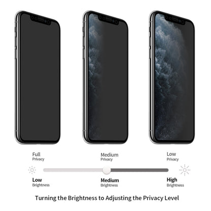 For iPhone 11 / XR Pro / XS / X ENKAY Hat-Prince 0.26mm 9H 2.5D Privacy Anti-glare Full Screen Tempered Glass Film - iPhone 11 Tempered Glass by ENKAY | Online Shopping UK | buy2fix