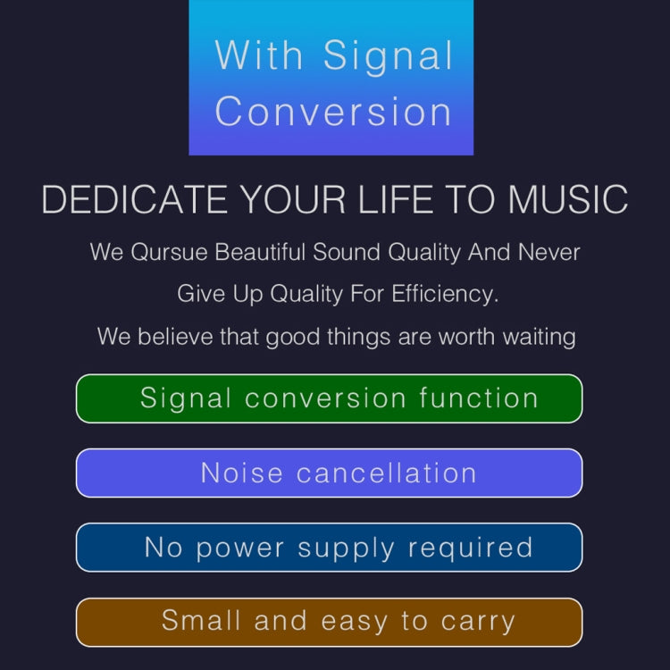 B012 Professional Stereo Signal Converted to Microphone Balanced Signal Output - Consumer Electronics by buy2fix | Online Shopping UK | buy2fix