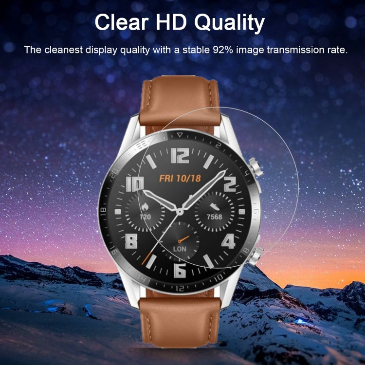 2 PCS For HUAWEI Watch GT 2 46mm (2019) ENKAY Hat-Prince 0.2mm 9H 2.15D Curved Edge Tempered Glass Film - Screen Protector by ENKAY | Online Shopping UK | buy2fix