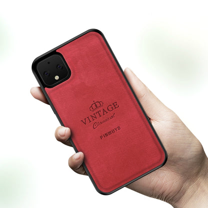 For Google Pixel 4 XL PINWUYO Zun Series PC + TPU + Skin Patch Waterproof Anti-fall All-inclusive Protective Shell(Red) - Google Cases by PINWUYO | Online Shopping UK | buy2fix