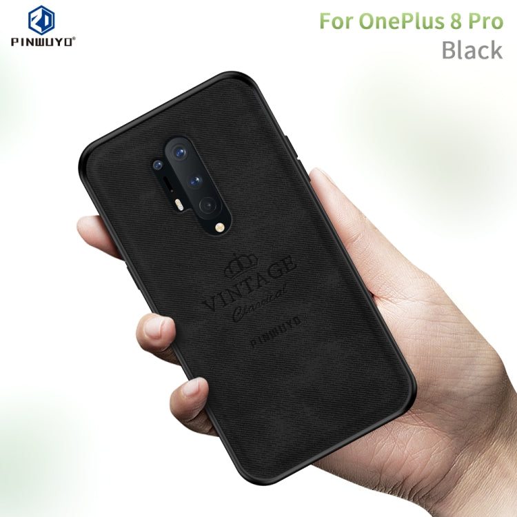 For Oneplus 8 Pro PINWUYO Zun Series PC + TPU + Skin Waterproof And Anti-fall All-inclusive Protective Shell(Black) - OnePlus Cases by PINWUYO | Online Shopping UK | buy2fix