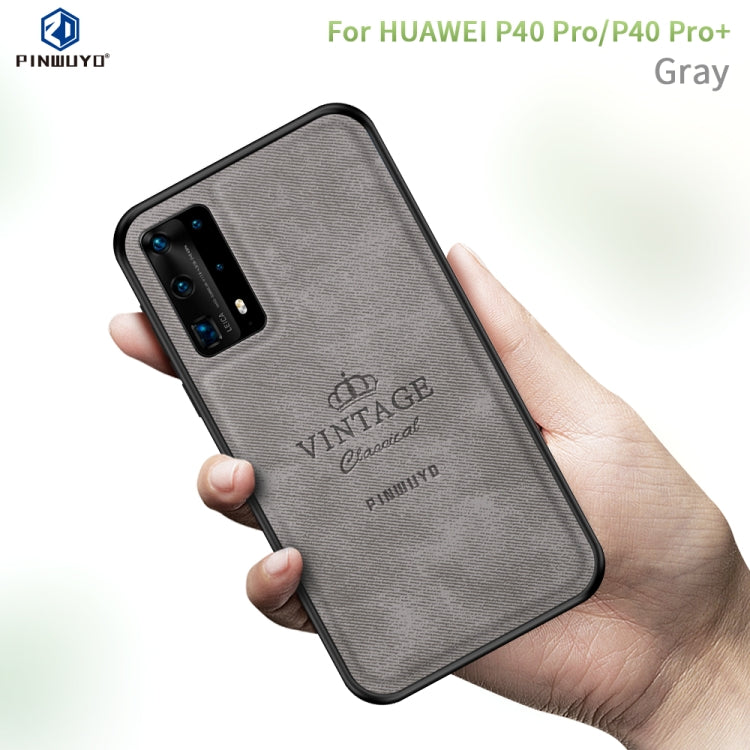 For Huawei P40 pro / P40pro+ PINWUYO Zun Series PC + TPU + Skin Waterproof And Anti-fall All-inclusive Protective Shell(Gray) - Huawei Cases by PINWUYO | Online Shopping UK | buy2fix