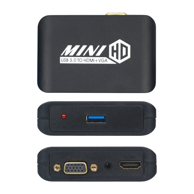 USB3.0 TO HDMI+VGA Adapter -  by buy2fix | Online Shopping UK | buy2fix