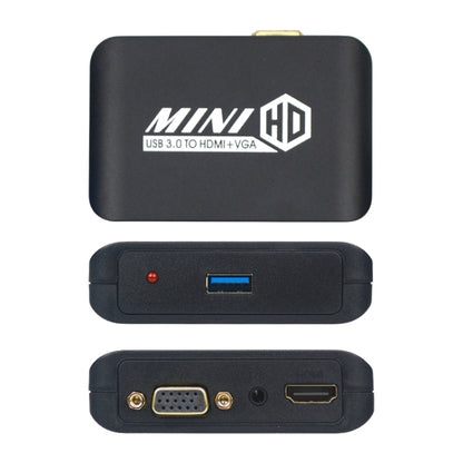 USB3.0 TO HDMI+VGA Adapter -  by buy2fix | Online Shopping UK | buy2fix