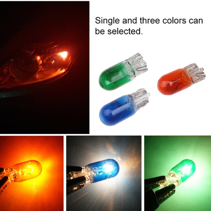 5pcs T10 12v 5w car instrument light reading light(amber) - Instrument Lights by buy2fix | Online Shopping UK | buy2fix